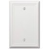 Amerelle Chelsea White 1 gang Stamped Steel Blank Wall Plate 149BW
